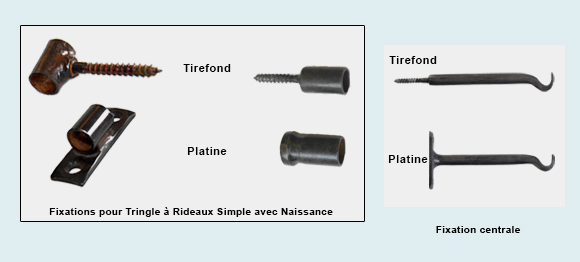 fixation pour tringle à rideaux Provencale - tringle-a-rideaux.com